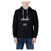 Heren Hoodie - Herfst/Winter Collectie Napapijri , Black , Heren