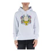 Hoodie Versace Jeans Couture , White , Heren