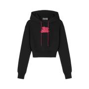 Spen Patch - Negro Hoodie Versace Jeans Couture , Black , Heren