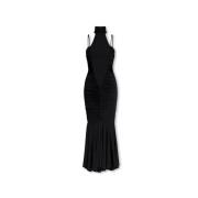 Offshoulder jurk Versace Jeans Couture , Black , Dames