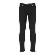 Zwarte katoenen jeans voor heren Versace Jeans Couture , Black , Heren