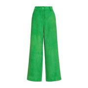 Straight Trousers Essentiel Antwerp , Green , Dames