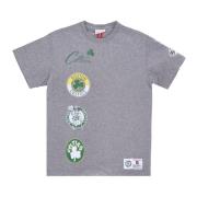 T-Shirts Mitchell & Ness , Gray , Heren