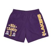 Casual Shorts Mitchell & Ness , Purple , Heren