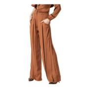 Wide Trousers Cavalli Class , Brown , Dames