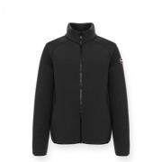 Scuba Effect Full Zip Sweatshirt Colmar , Black , Heren