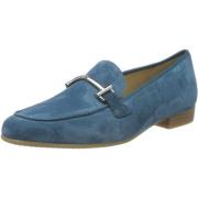 Stijlvolle damesloafer van lichtblauw suède ara , Blue , Dames