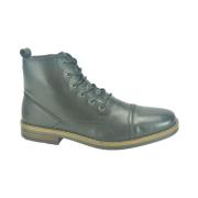 Zwarte Bott. N. + Tiret Veterschoenen Rieker , Black , Heren