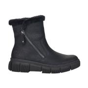 Casual Enkellaarsjes Rieker , Black , Dames