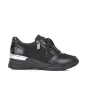 Casual leren ballerina`s Rieker , Black , Dames