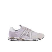 Lucy Dames Sneakers van Suède en Stof Premiata , Gray , Dames