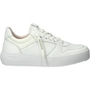 Witte Lage Sneaker met Unieke Cupzool Blackstone , White , Dames