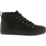 Ql48 Nero - Mid Sneaker - Fur Blackstone , Black , Dames