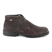 Bruine Gore-Tex Leren Enkellaarzen Igi&Co , Brown , Heren