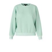 Comfortabele Mesh Jersey Trui Marc Cain , Green , Dames