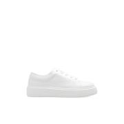 Sneakers met logo Ganni , White , Dames