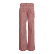 Gestreepte Broek met Rechte Pijpen in Rood Sofie Schnoor , Pink , Dame...