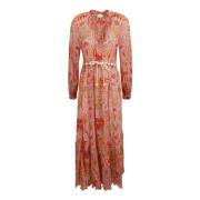 Elegante Maxi Jurken Collectie Zimmermann , Multicolor , Dames