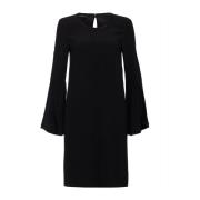 Stijlvolle Zwarte Jurk met Flare Mouwen Marc Aurel , Black , Dames