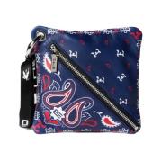 Clutch Tas Etro , Blue , Heren