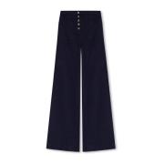 Broek met hoge taille Etro , Blue , Dames