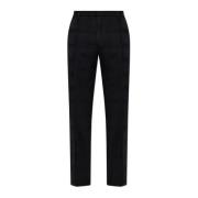 Wollen plooirokbroek Etro , Black , Heren