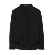 Geplooide overhemdblouse Luisa Cerano , Black , Dames