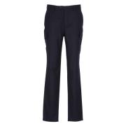 Blauwe Slim-Fit Wollen Broek Brunello Cucinelli , Blue , Heren