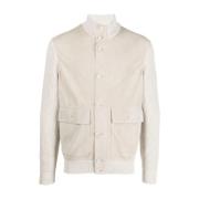 Luxe Suède Jas voor Heren Brunello Cucinelli , White , Heren