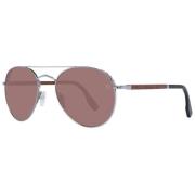 Grijze Aviator Zonnebril voor Heren Ermenegildo Zegna , Gray , Heren