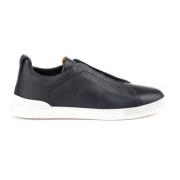 Triple Stitch Lage Sneakers Ermenegildo Zegna , Blue , Heren