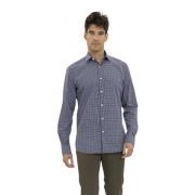 Geruite sportshirt Ermenegildo Zegna , Blue , Heren