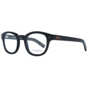 Zwarte Ronde Optische Brillen Ermenegildo Zegna , Black , Heren