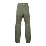 Italiaanse katoenen broek voor heren Palm Angels , Green , Heren