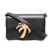 Zwarte Palm Beach Crossbody Mini Tas Palm Angels , Black , Dames