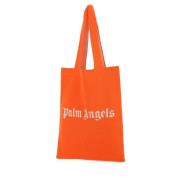 Stijlvolle Oranje Wol Tote Tas Palm Angels , Orange , Dames