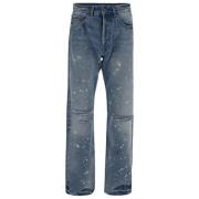 Vieze Low-Waist Jeans Palm Angels , Blue , Heren