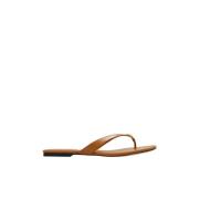 Leren slides Tory Burch , Brown , Dames