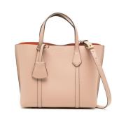 Rose Pink Kleine Perry Triple-Compartiment Tote Tas Tory Burch , Beige...