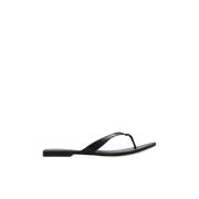 Leren slides Tory Burch , Black , Dames