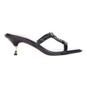 Miller Geo Bombe Hak Sandalen Tory Burch , Black , Dames