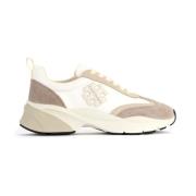 Good Luck Wit en Ivoor Sneaker Tory Burch , White , Dames