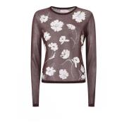 Bruine Blouse met Pailletten Tory Burch , Brown , Dames