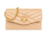 ‘Kira’ portemonnee met ketting Tory Burch , Beige , Dames