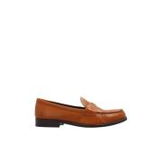 Leren loafers Tory Burch , Brown , Dames