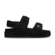 ‘Kira’ sandalen met logo Tory Burch , Black , Dames