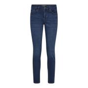 Slim-Fit High Rise Blauwe Jeans met Borduurwerk MOS Mosh , Blue , Dame...