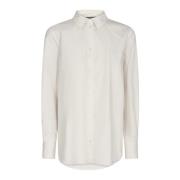 Wijdvallende Mmelinda Katoenen Shirt 156110 Sea Salt MOS Mosh , White ...