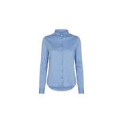 Lichtblauwe Tina Jersey Shirt Blouse MOS Mosh , Blue , Dames