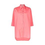 Stijlvolle Knoopsluiting Shirt voor Vrouwen Peserico , Pink , Dames